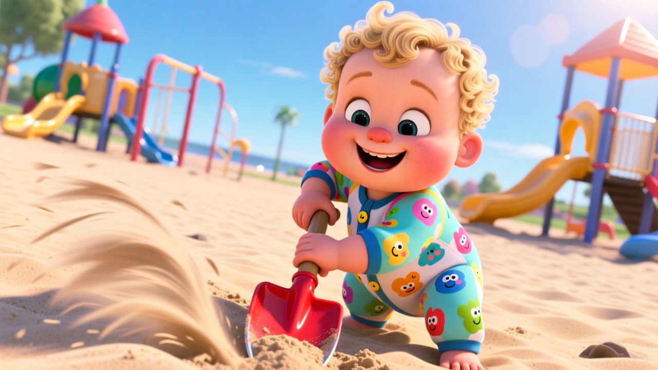 Toy Shovels Go Dig Dig | Fun Sandbox Song for Kids | Playful Nursery Rhyme