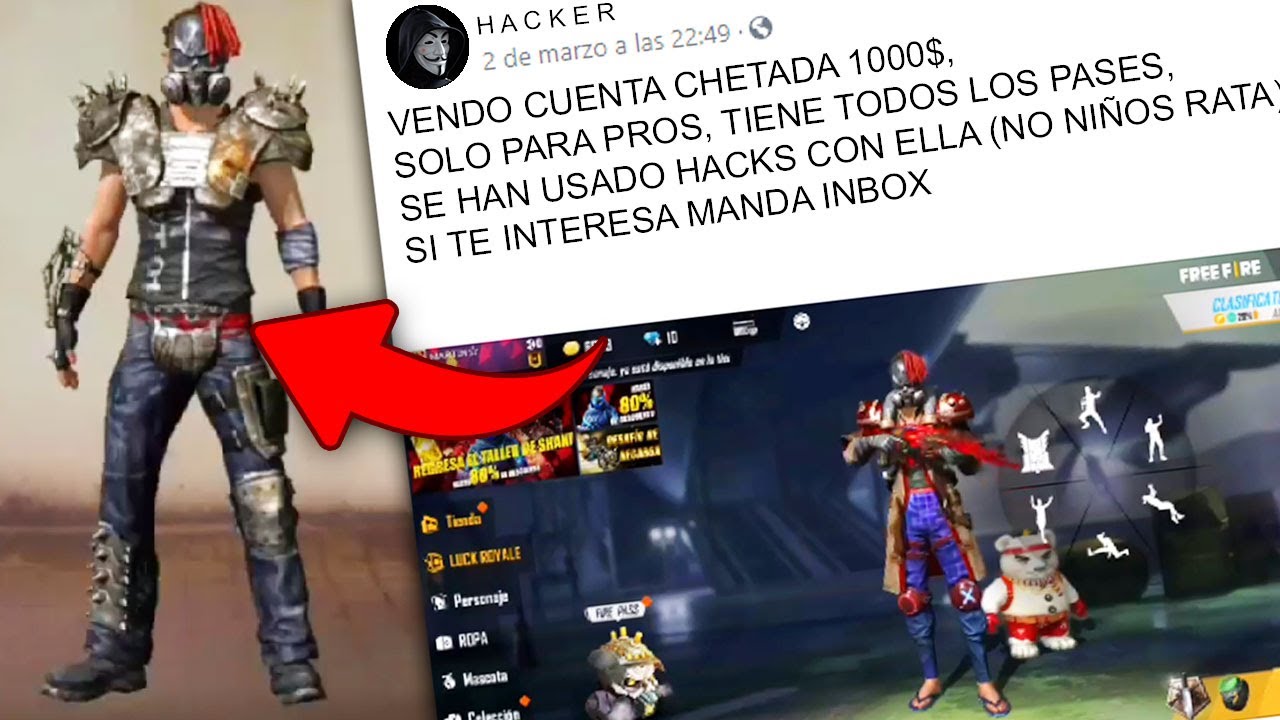 COMPRO UNA CUENTA de FREE FIRE A UN HACKER en FACEBOOK! 😱 ¿ME ESTAFARON?