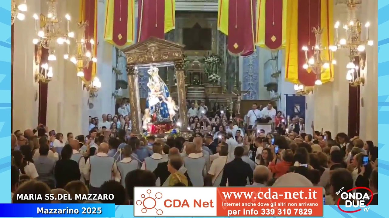 Mazzarino. Processione della Madonna del Mazzaro 2025 lungo le vie cittadine