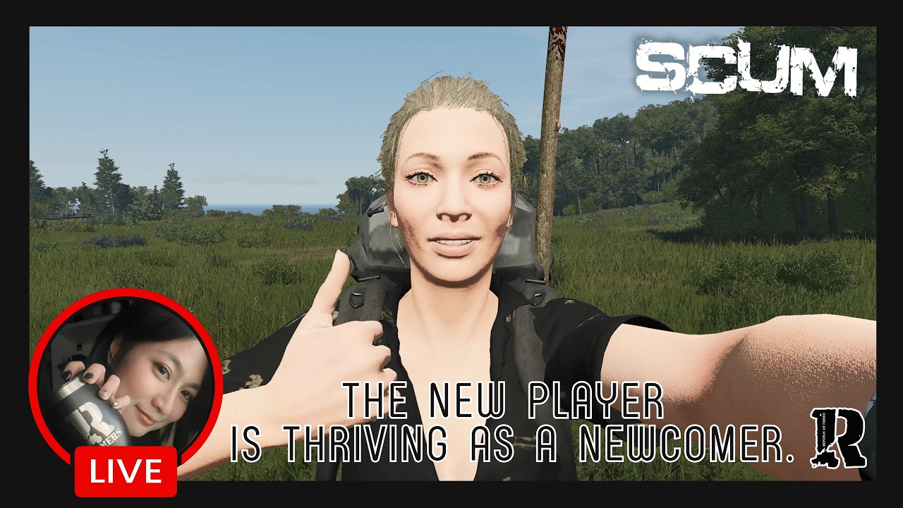 SCUM GAME :🔴Live : ADMIN ViCTORIA #10 : The new player is thriving as a newcomer.