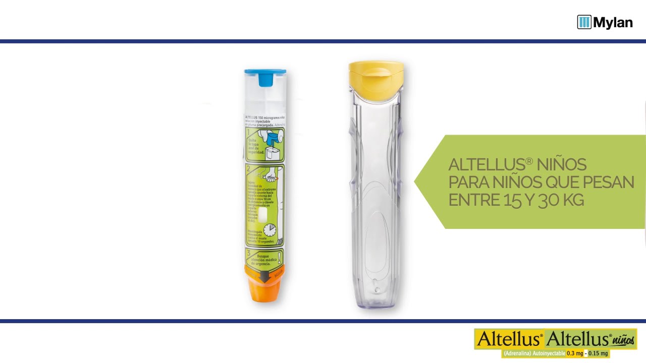 Altellus solución inyectable en pluma precargada (Epinefrina). Instrucciones de uso