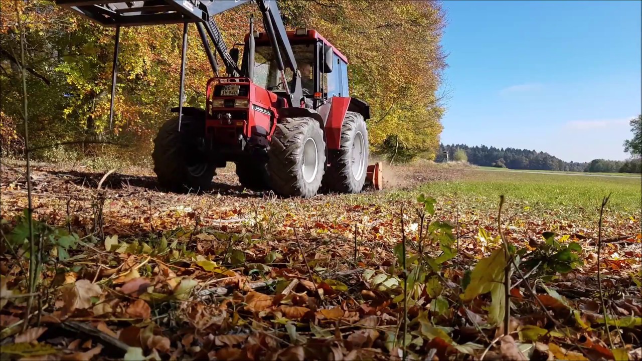 Case IH 940 - Forstrodungsfläche bearbeiten