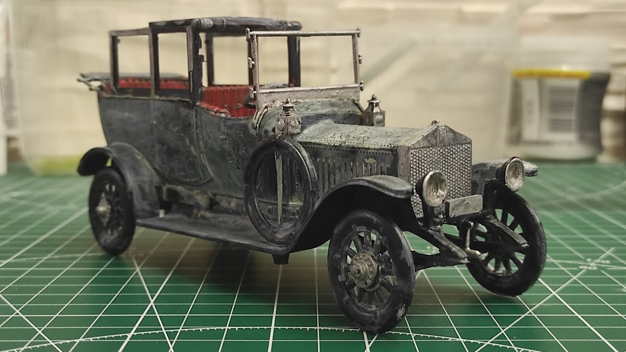 как собрать и покрасить сборную модель Rolls Royce silver ghost от фирмы моделист в 1/32 масштабе