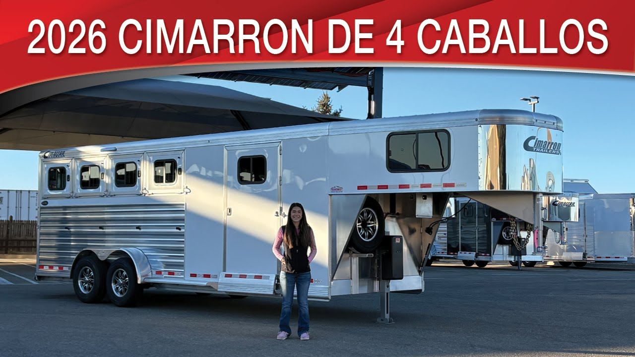 2026 Cimarron Norstar de 4 Caballos doble puertas de Cuarto de equipo