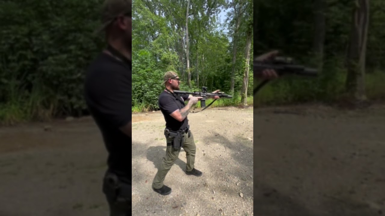 Why I like vis lasers on patrol rifles. Hodge Defense Rifle with EOTech OGL.