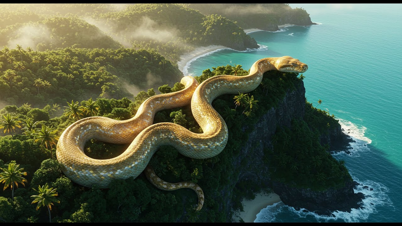 Part 1 - Alone Girl Survives Jungle | Giant Python Attack on Wild Island | Jungle Haven Alone