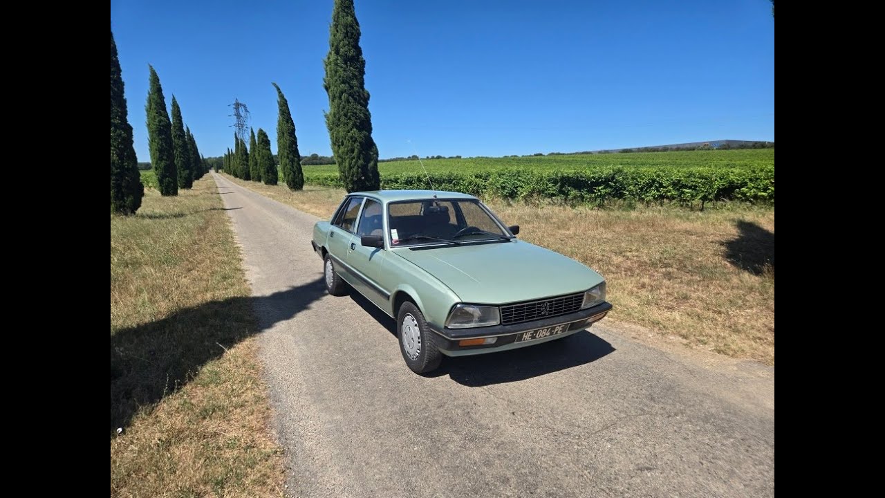 PEUGEOT 505 SR 1983. 11240 KILOMETRES REELS. RESTAURATION MECANIQUE ET POSE DE LA CLIMATISATION 12.