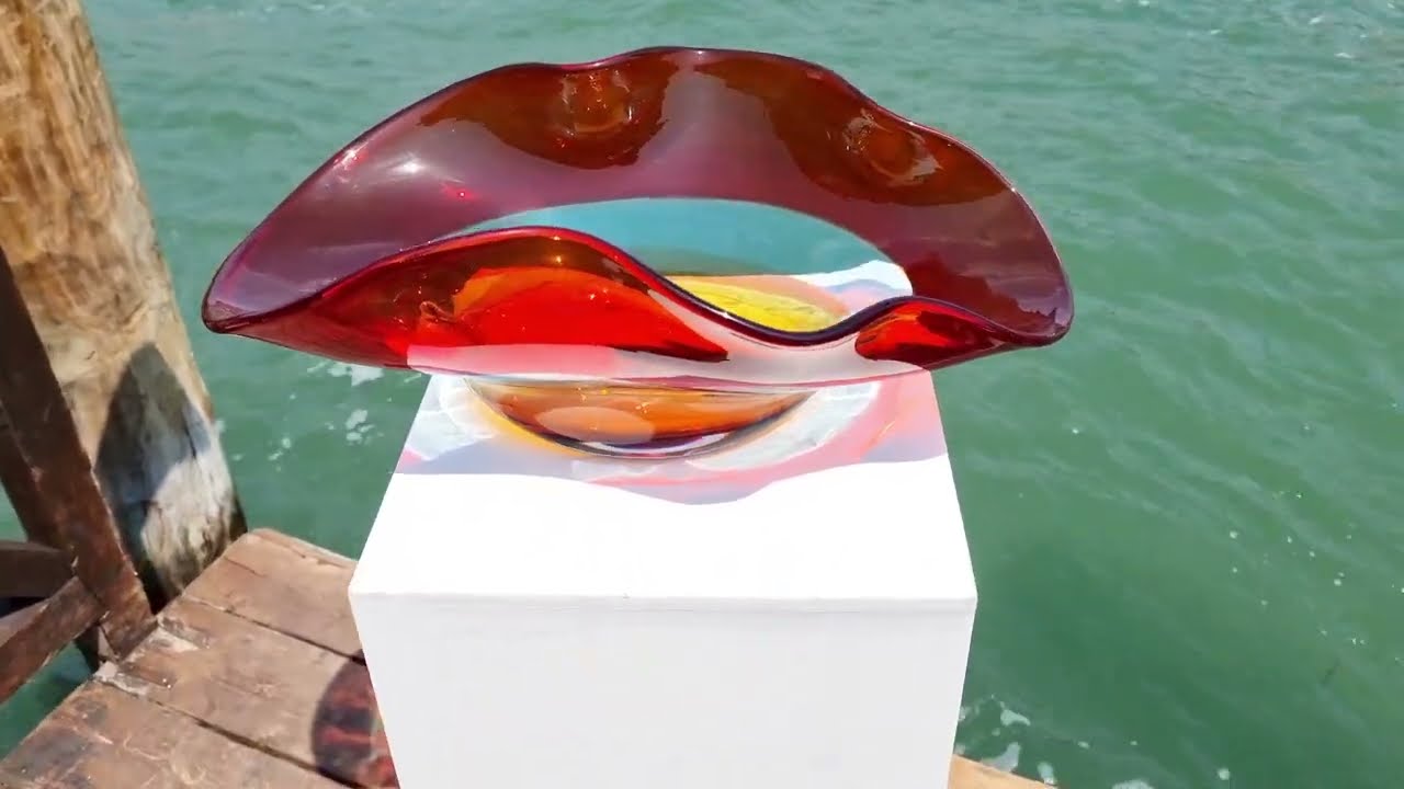 Centerpiece Encalmo sombrero - Original Murano Glass OMG