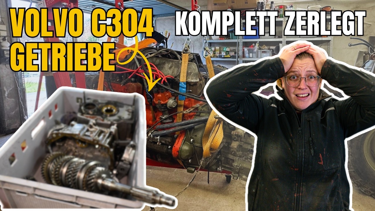 DAS trauen wir uns alleine nicht zu 😵‍💫 Wir bauen das Getriebe für unseren Volvo C304 um! 🚛