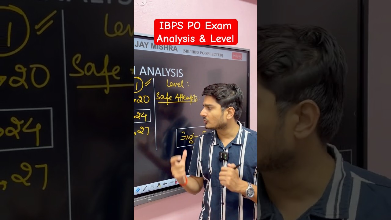 IBPS PO Exam Analysis 2026 | Safe Attempts | Mains Pre.
