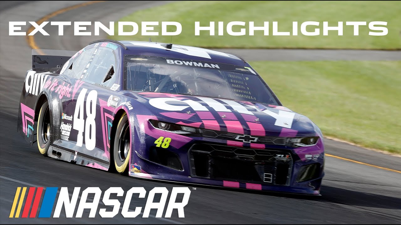 Alex Bowman wins Saturday race after late trouble for Larson at Pocono | Extended Highlights