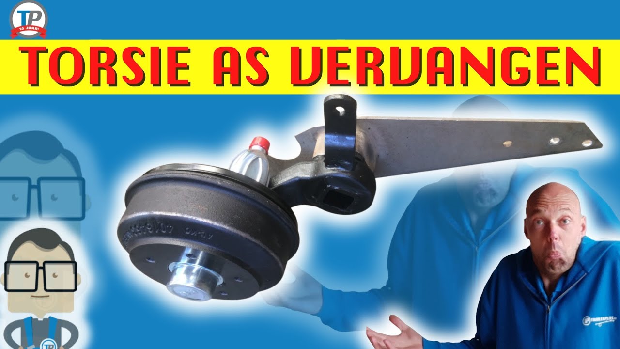 TORSIE AS RUBBERS VERVANGEN, TORSIE AS AANHANGER REPAREREN, AS AANHANGWAGEN DIRECT AANPASSEN, torsie