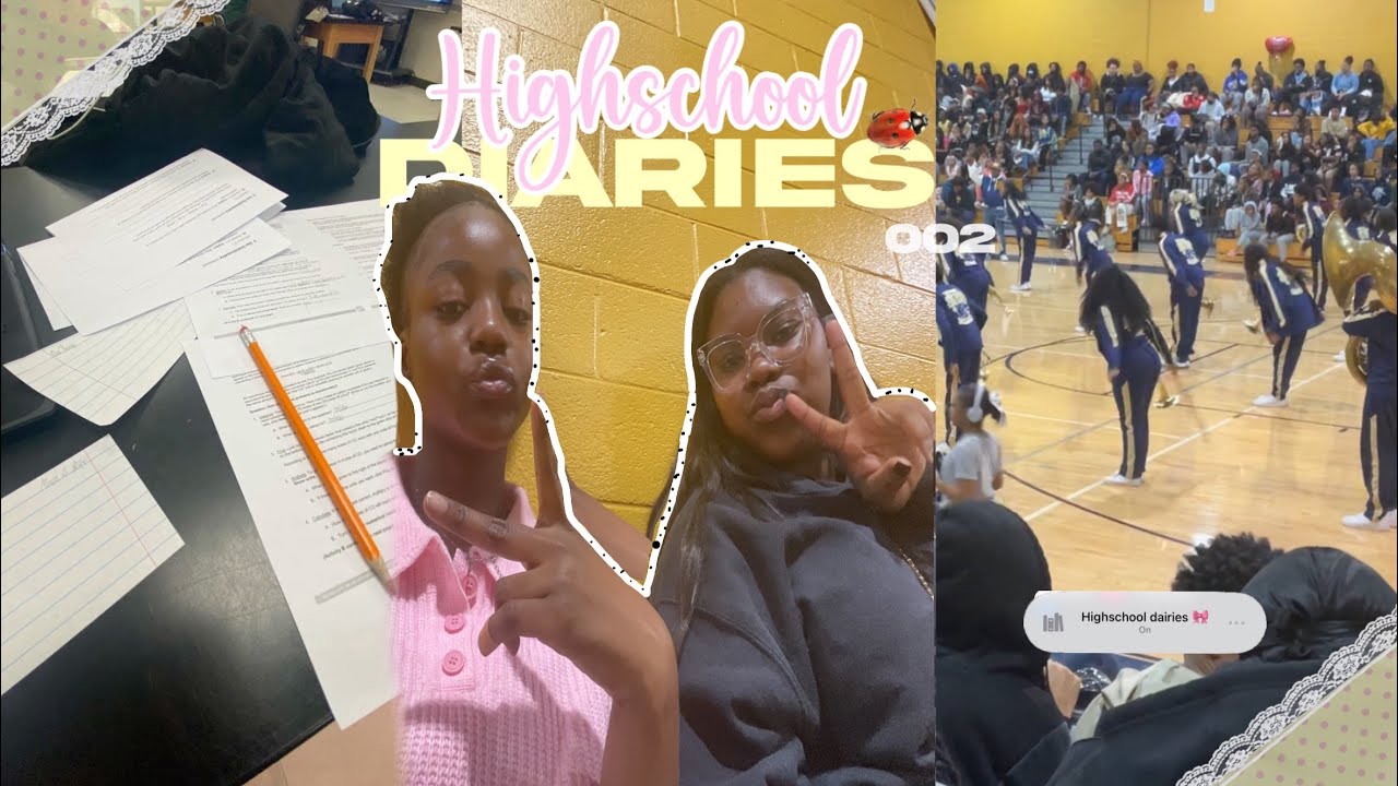 HIGH SCHOOL DIARIES 002 || school vlogs, friends, prep rally , ETC