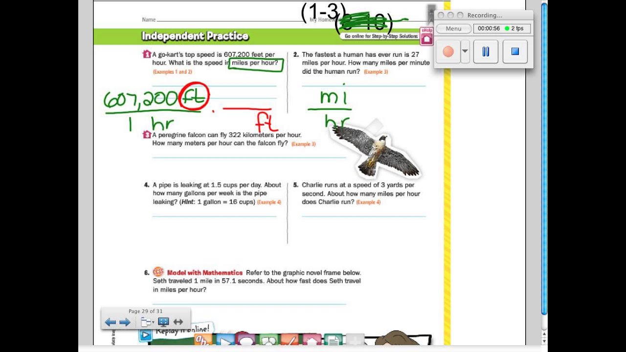 1-3 converting unit rates & dimensional analysis