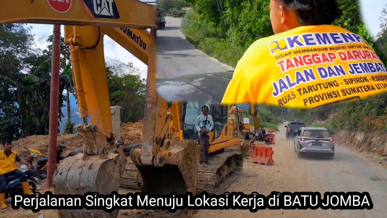 LOKASI BATU JOMBA  PERSIAPAN KERJA  BESOK KEMACETAN SUDAH TERKENDALI 