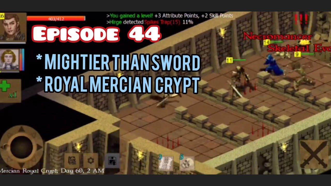 [EP 44] Exiled Kingdoms Hard Mode Walkthrough Series - Farming In Mercian Royal Crypt