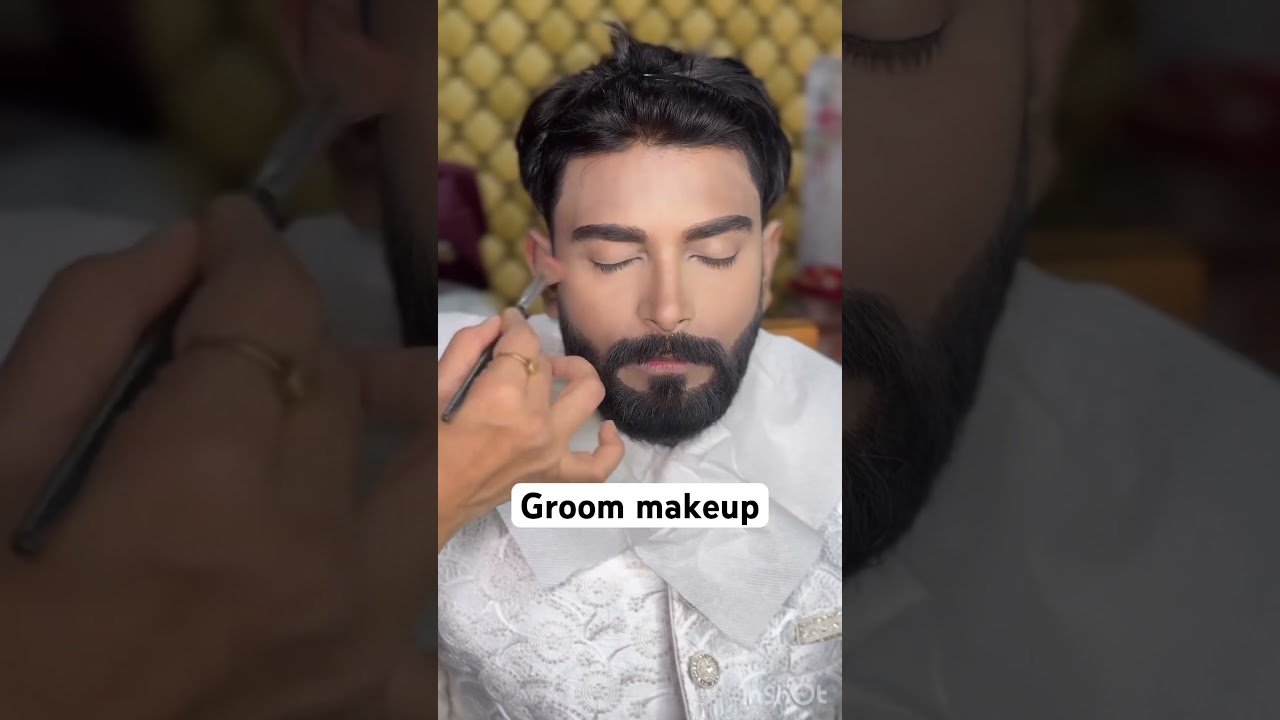 Groom makeup #wedding #simplemakeupforweddingparty #ytshorts #swatisinghmakeover