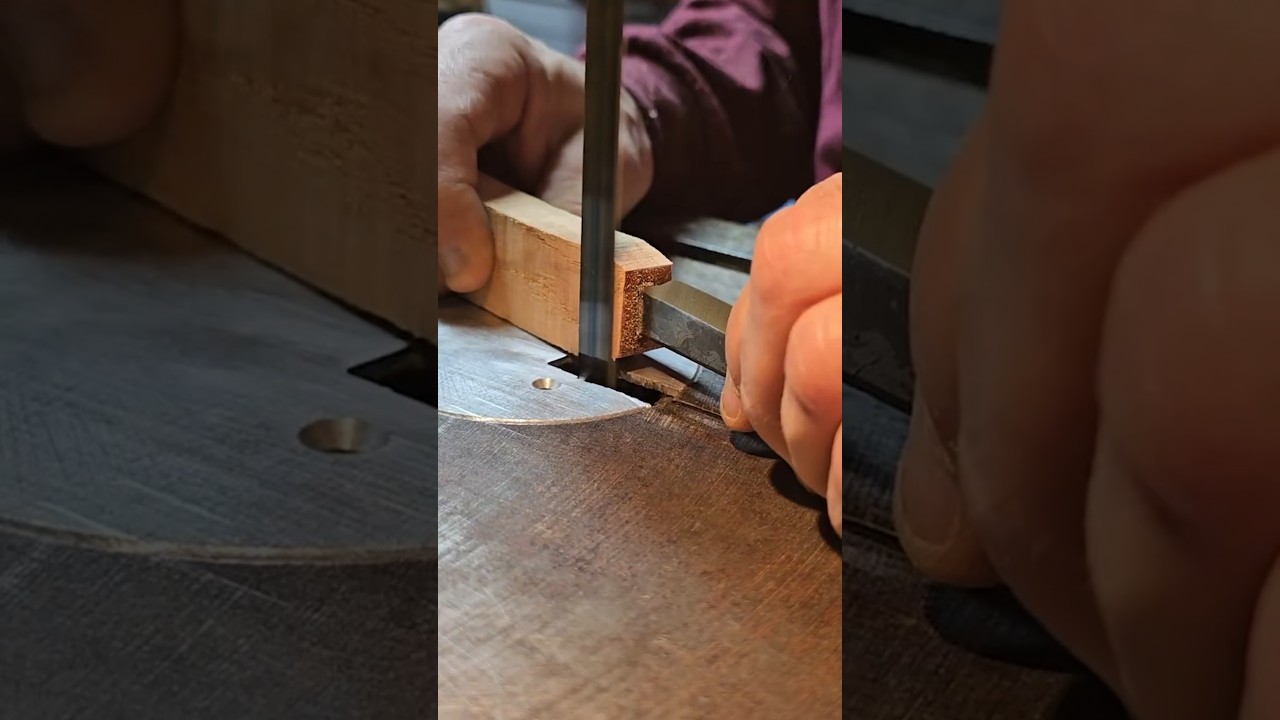 Bandsaw Carving: Sloyd Knife Handle  #carving #woodworking #wood #texture #craft #tools #maker