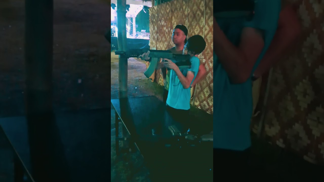 one of Aaron's hobbies is shooting.   