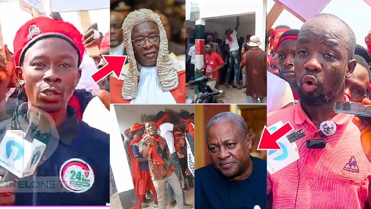 N0NSENSE, we won’t agree! NDC youths destroy office, in$ults Supreme Court as NPP win Kpandai case 