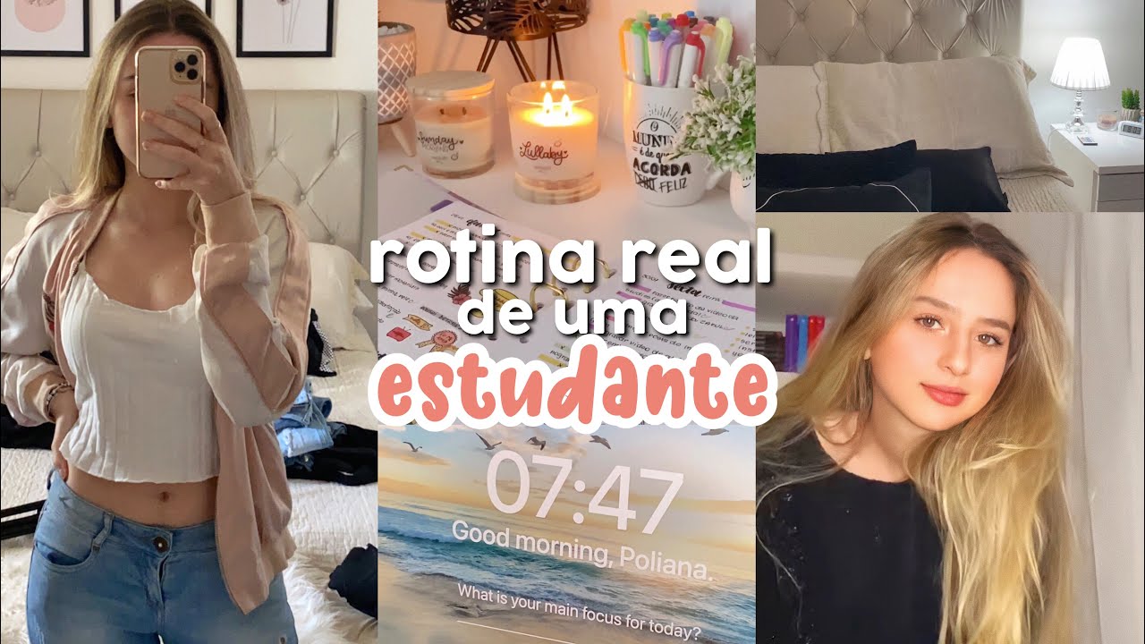 rotina REAL de uma estudante ✨
