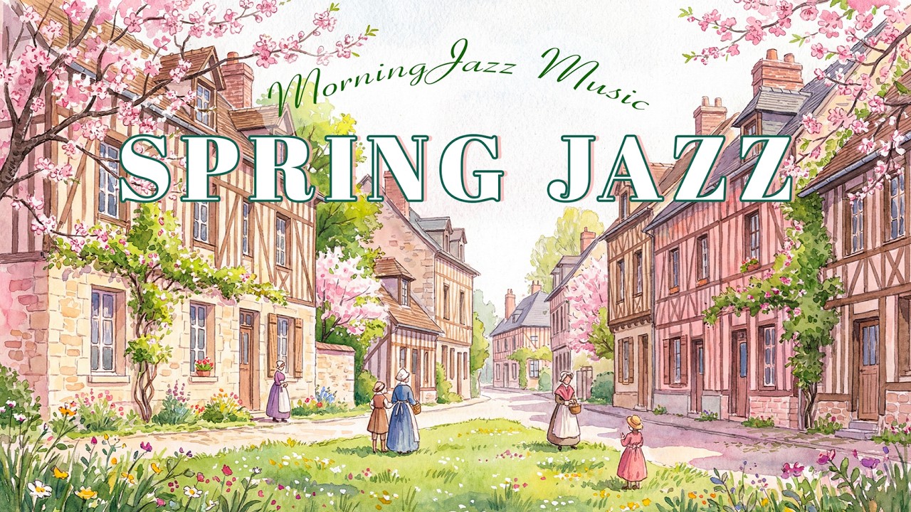 Romantic Spring Morning Movie Jazz in France 🌸 Cozy Love Vibes for Relax & Focus