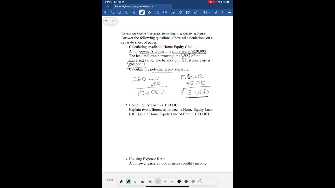 Second mortgages