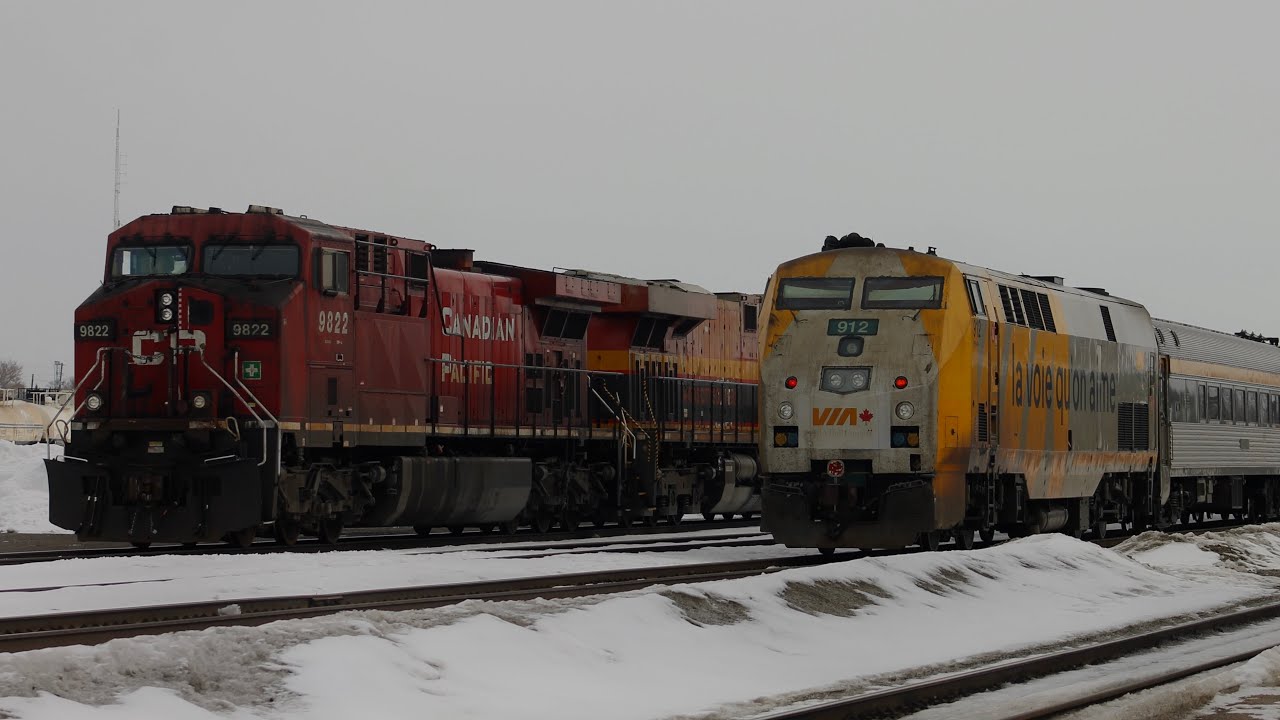 Trains around Smiths falls ONT, 3/3/26