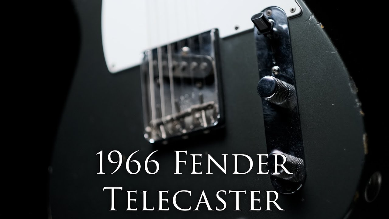 1966 Fender Telecaster Charcoal Frost Metallic with Zach Person on the Demo!