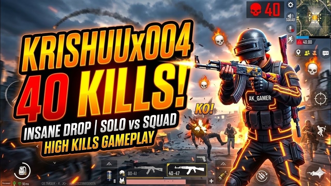 Livik 40+kills 😱 solo vs squad new world record 🥳 #bgmi #youtube 