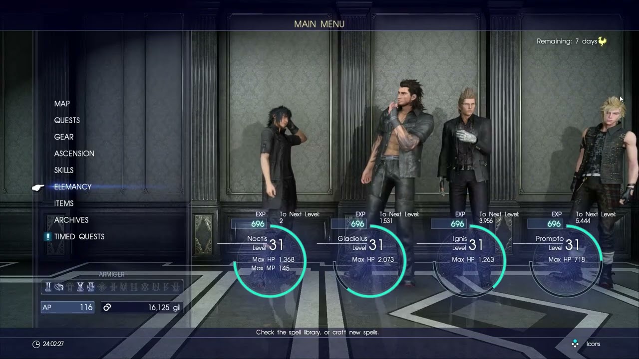 Final Fantasy XV - Part 17 -  Side Quests, Level 33