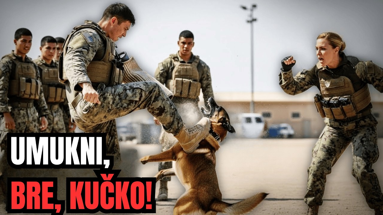 „Pas od Navy SEAL-a?“ Šutnuli su K9 jer je zalajao — a onda su se ukočili kad je ona ušla.