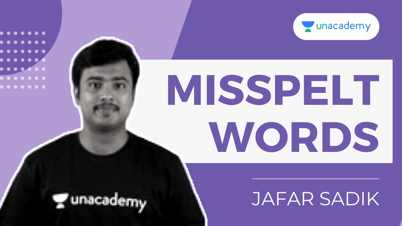 Top 20 Questions in English #25 l MISSPELT WORDS | Jafar Sadik