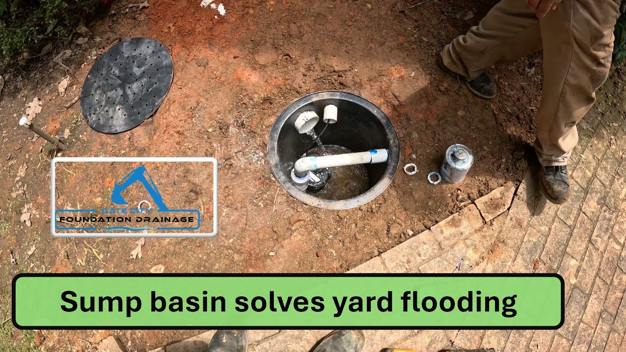 When to use a yard sump pump - drainage solutions with PVC Pipe