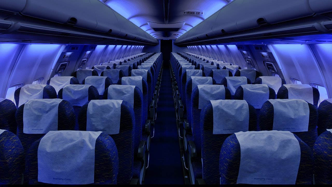 Airplane Cabin White Noise Jet Sounds | Great for Sleeping, Studying, Reading & Homework | 10 Hours
