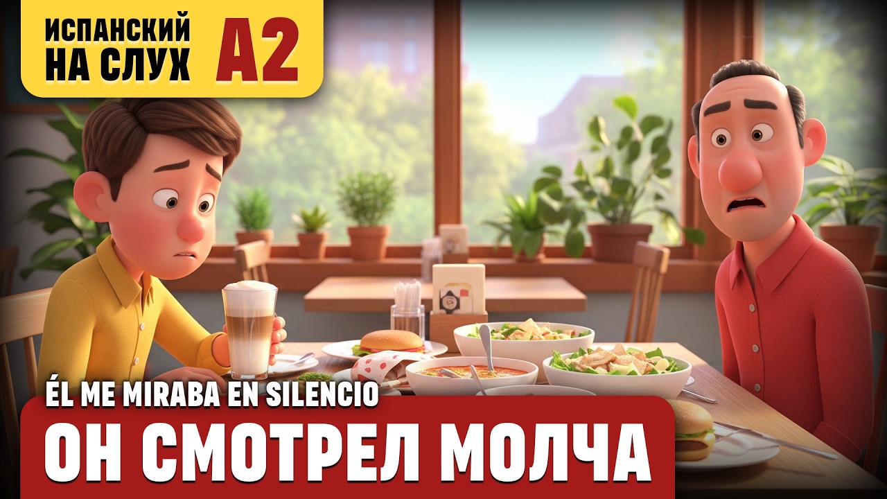 Он смотрел молча. Весёлый рассказ (уровень А2). Испанский на слух.