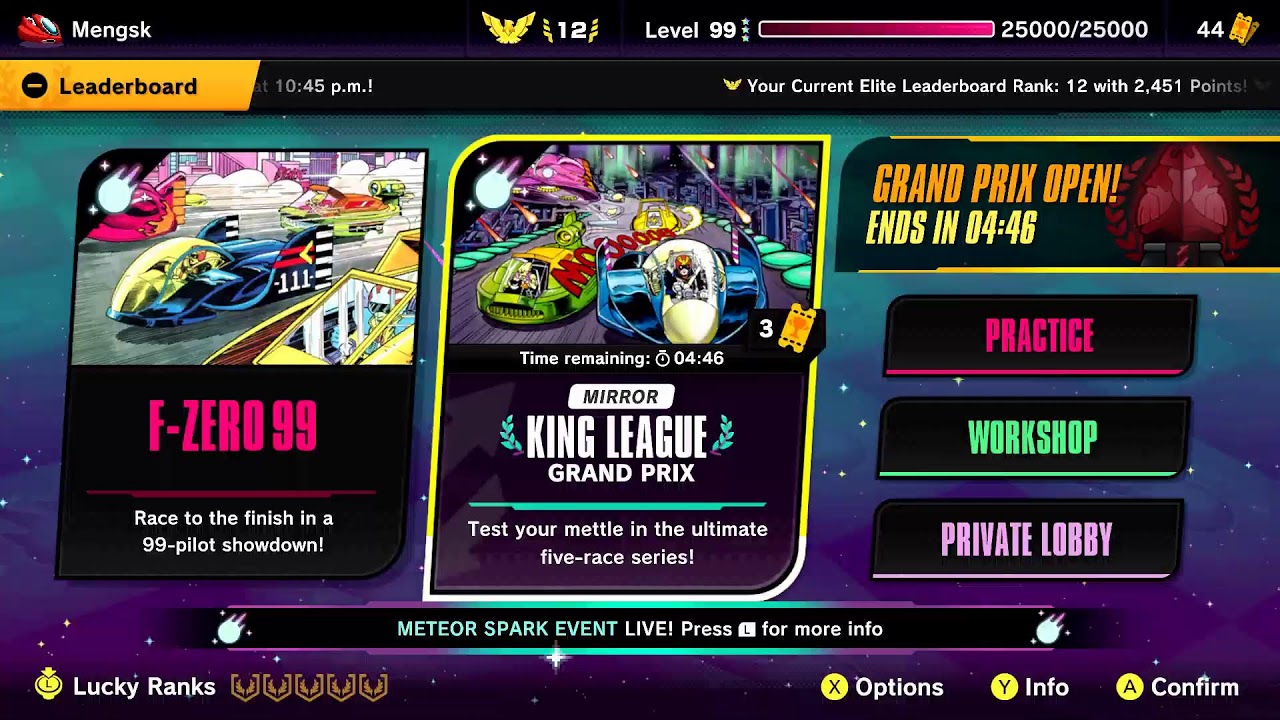 F-Zero 99 - Friday Meteor Spark Event