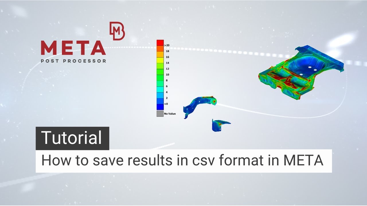 How to save results in csv format in META