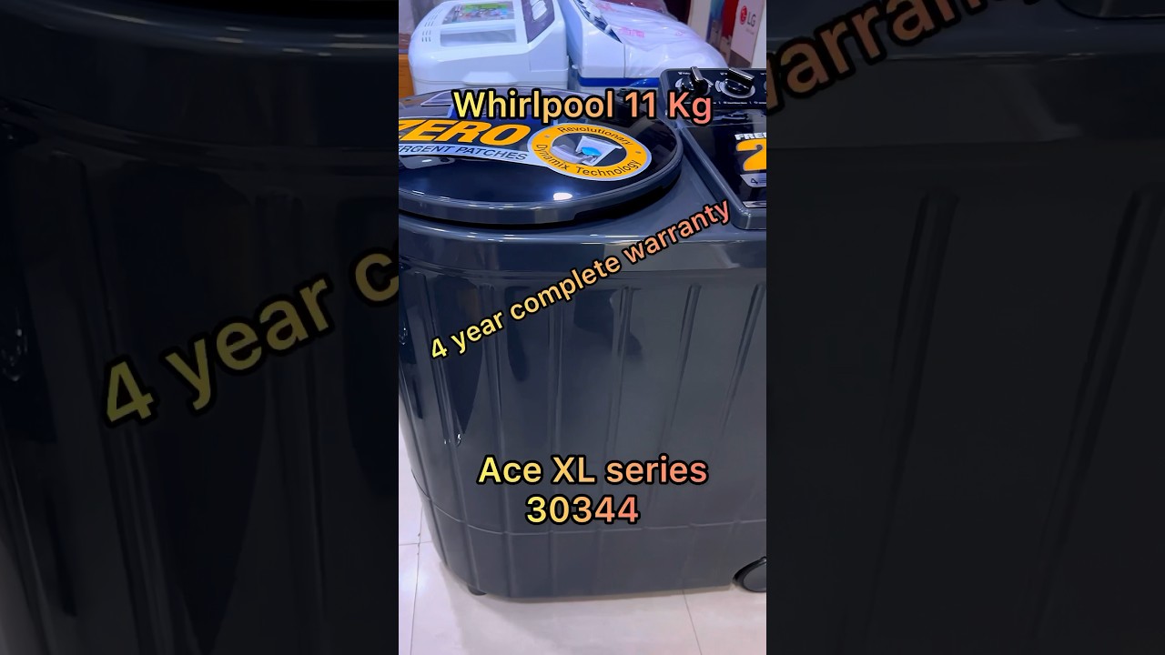 Whirlpool 11 kg semi automatic washing machine ace xcel 30344 #whirlpool #washingmachine #acexl