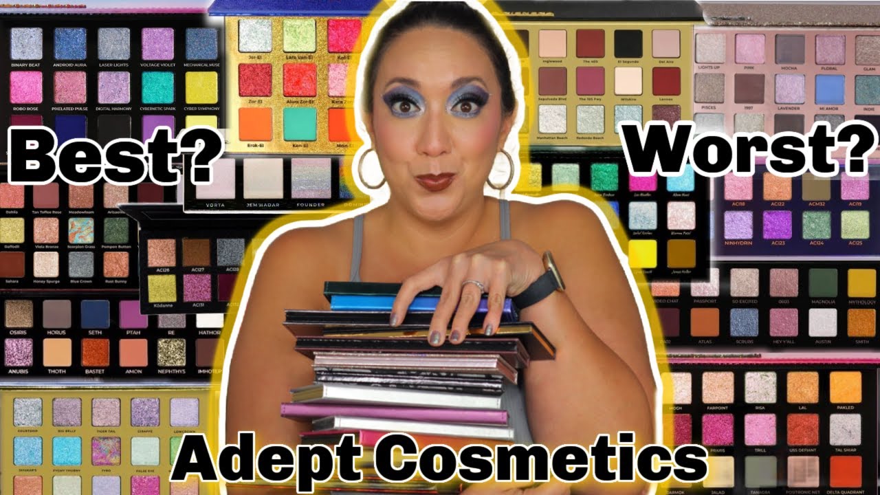 Ranking My 16 Palettes From Adept Cosmetics | From Worst To Best