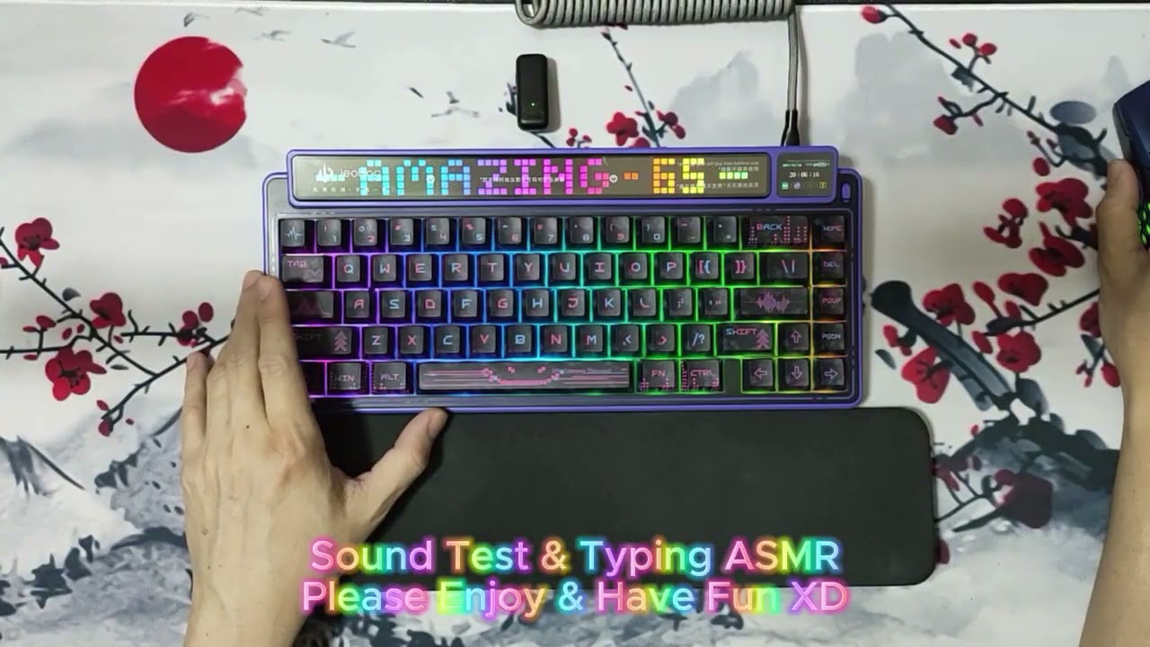 Leobog AMG 65 LED & TFT Screen Wireless Keyboard