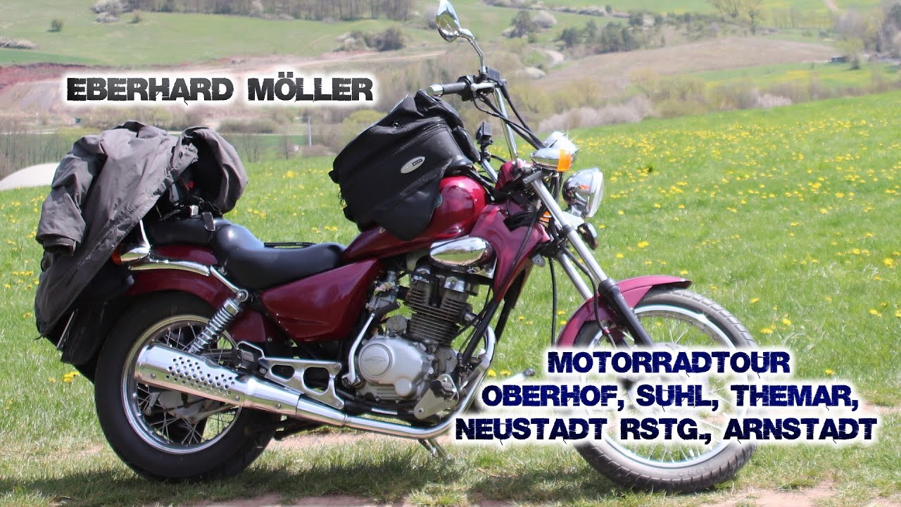 (1) Motorradtour  Juli 2021 mit dem REX Chopper 125 durch Thüringen