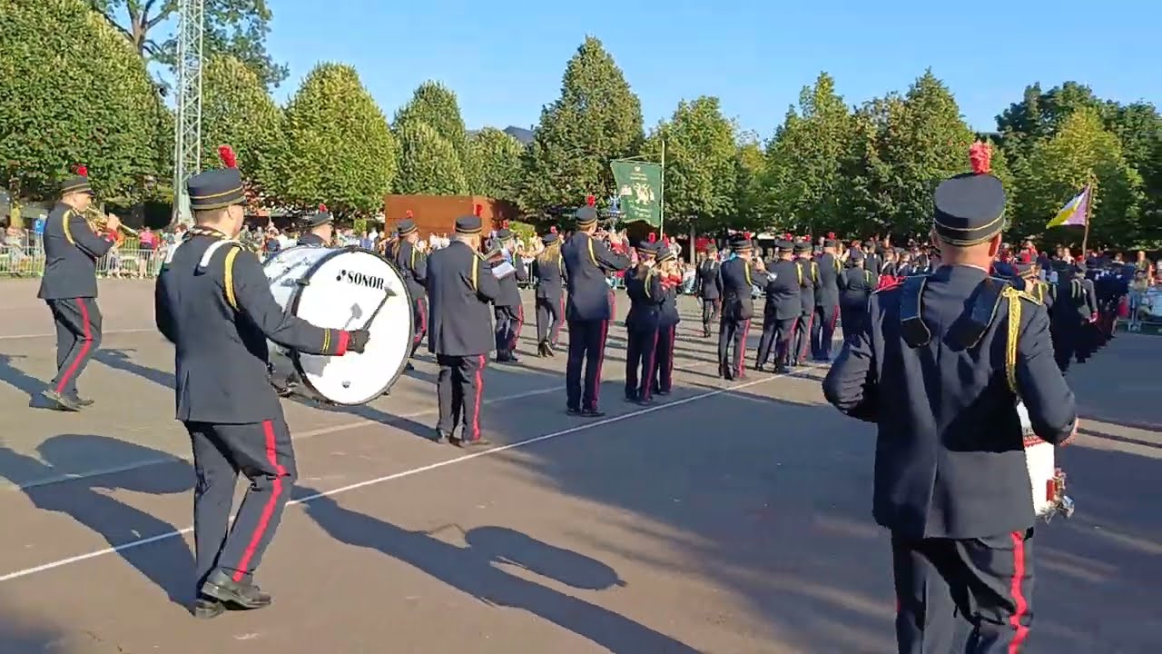ATH 🇧🇪 Ducasse 2024 : Parade de la Royale Union des Fanfares Sainte-Cécile de Moulbaix-Ligne (6)