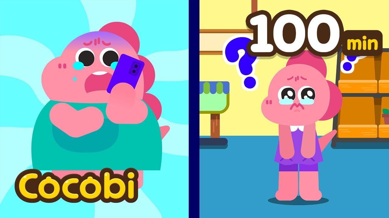 What To Do If You Get Lost in the Supermarket + and More! | Safety Tips Songs for Kids |  Cocobi