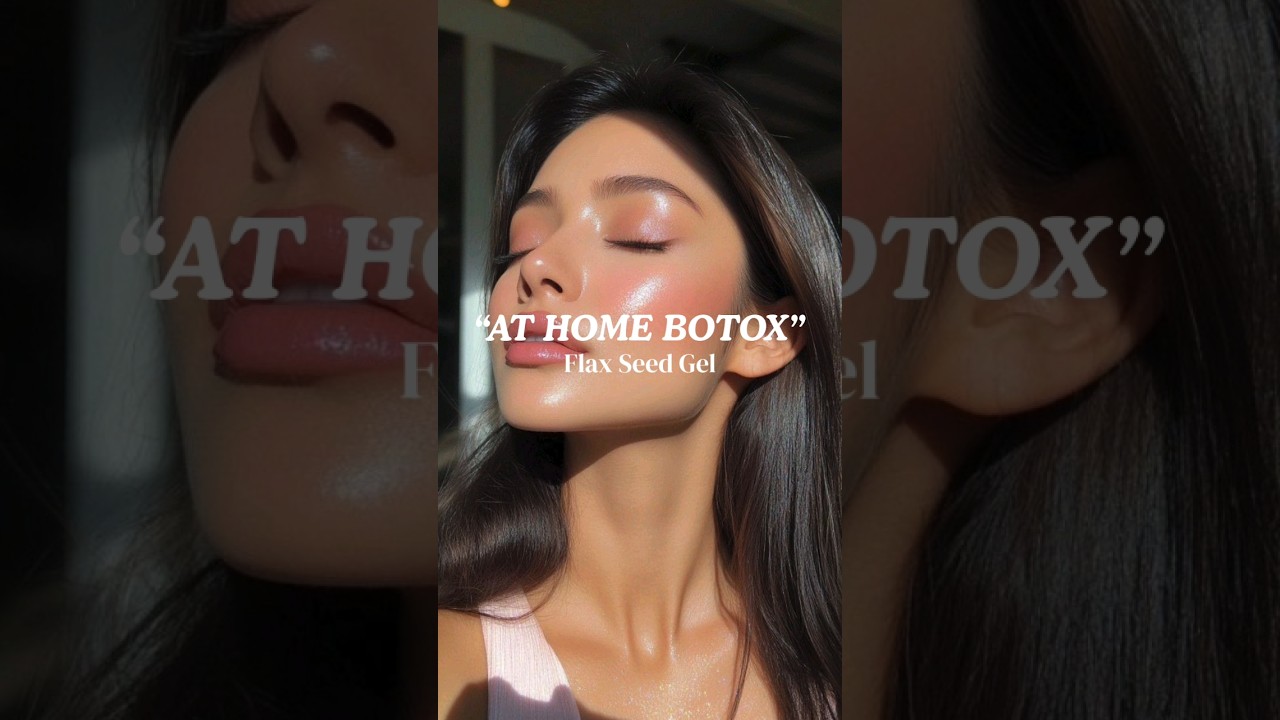Flax Seed Gel Botox Hack for Smooth & Tight Skin 🌿 #diy #shorts #skincare #homeremedies #selfcare