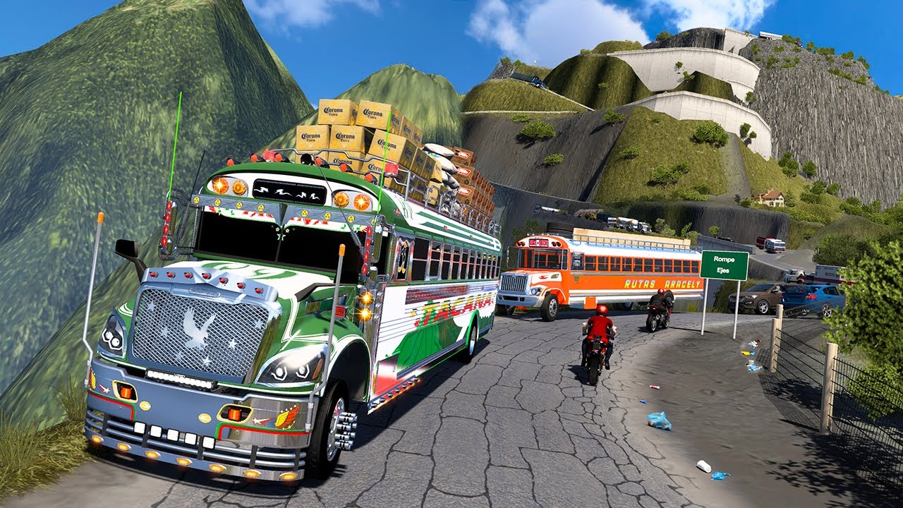 El Autobús Con | El Mejor Freno De Motor De Guatemala Por Las Carreteras Mas Extremas ATS Mods