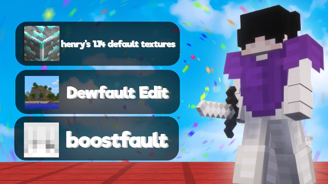 Top 3 BEST Default Edit Texture Packs(1.8.9) | FPS Boost