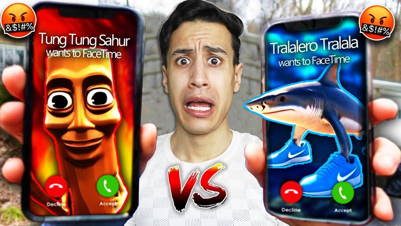 مصيبة تونغ تونغ تونغ وترالالا ليلو ترالالا اتصل عليا و هددنني بالموت 😱📞 !!Calling Tung Tung