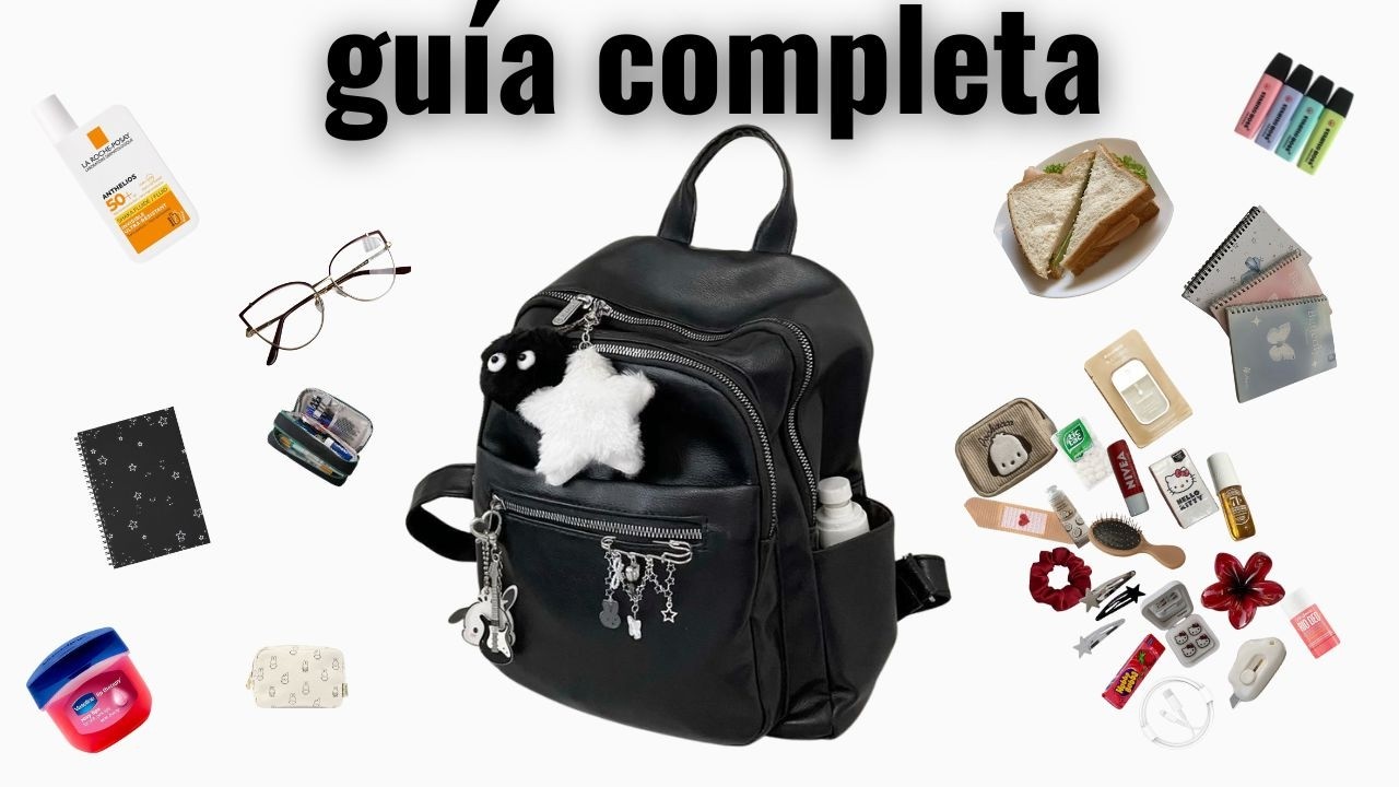 Cómo organizar tu mochila para que NO se te olvide NADA