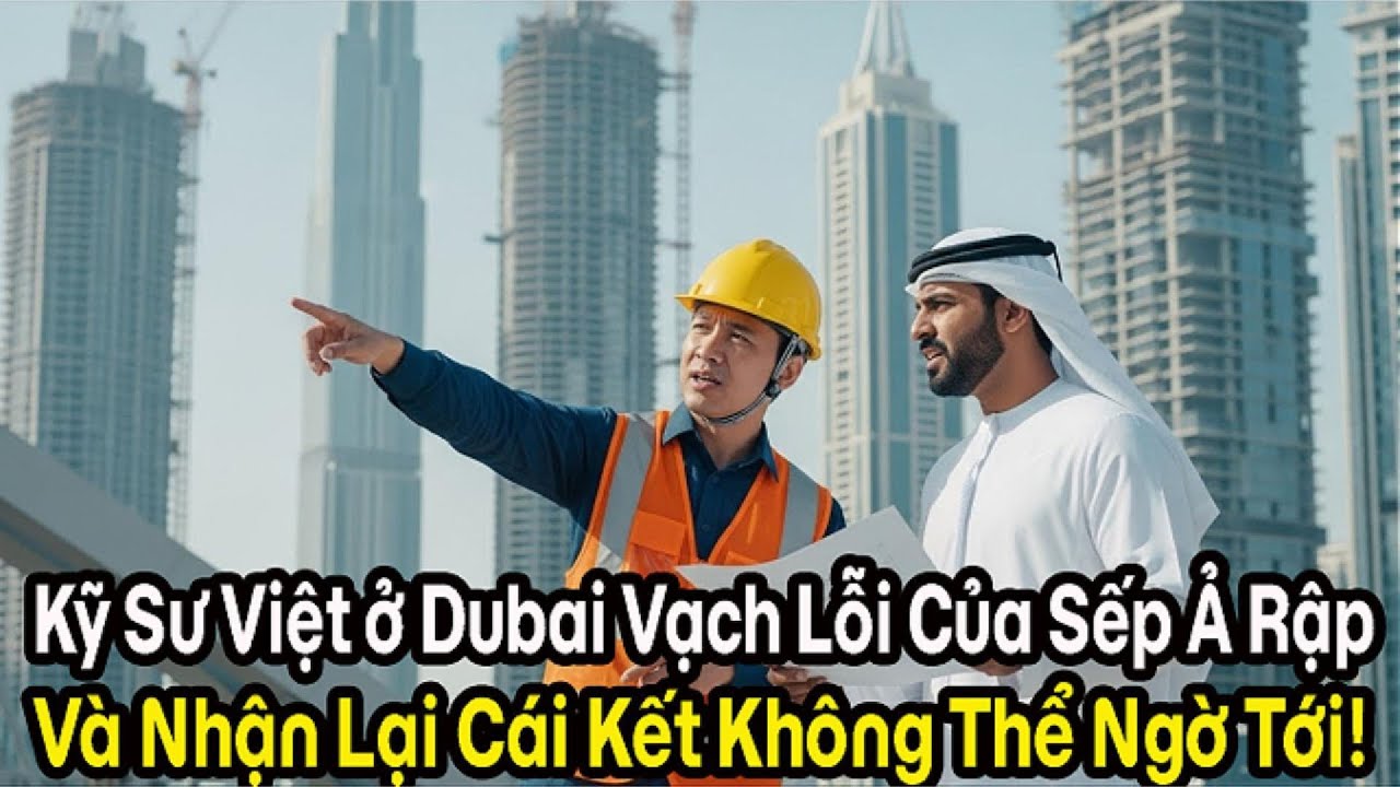 GIỮA DUBAI, CHÀNG TRAI VIỆT 'VẠCH LỖI' KỸ SƯ Ả RẬP VÀ NHẬN VỀ CÁI KẾT KHÔNG TƯỞNG!